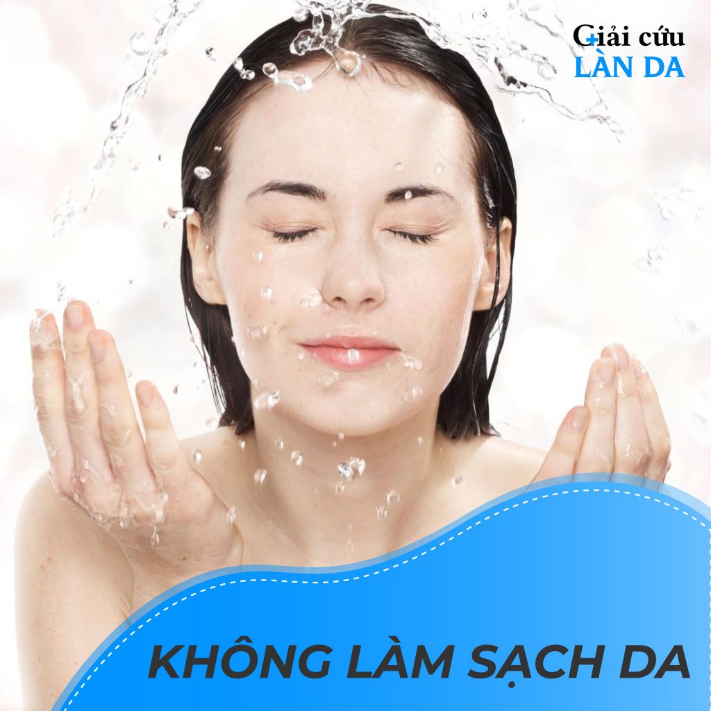 Làn da không được làm sạch liên tục