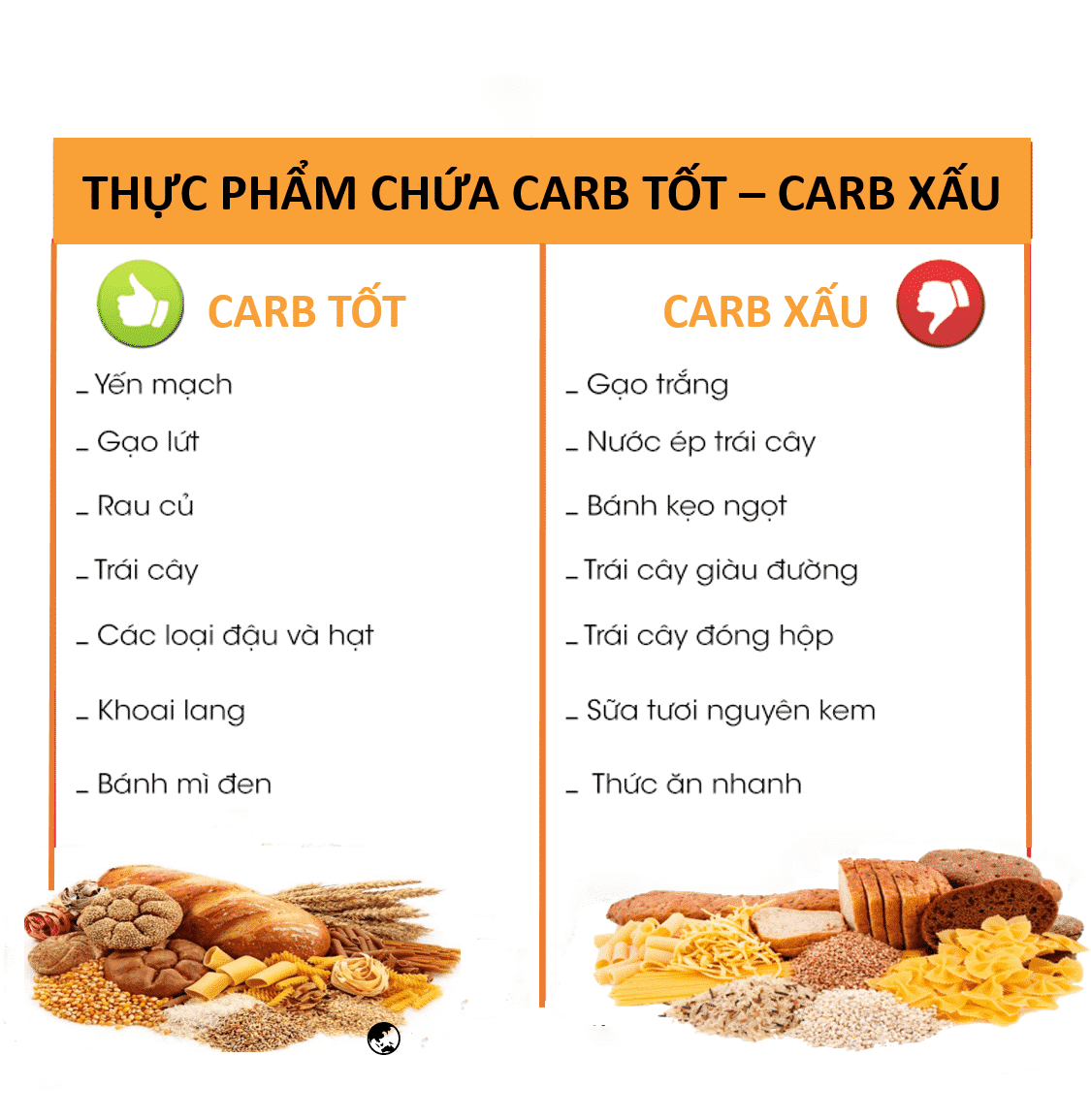 Phân biệt Carb tốt và Carb xấu